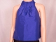 BLUE PLEATED COLLAR TOP - $40.00